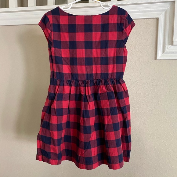Girls Buffalo Plaid Flannel Dress - Picture 5 of 8